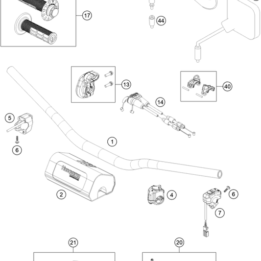 HUSQVARNA MIRROR CLAMP – A54002044000