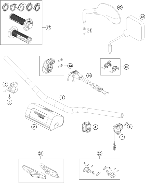 HUSQVARNA MIRROR CLAMP – A54002044000