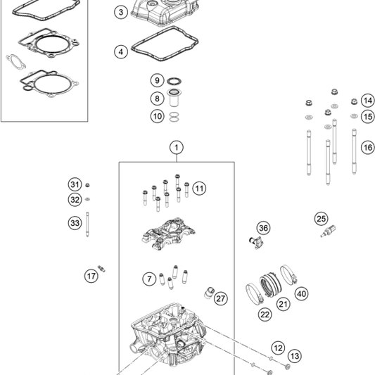 HUSQVARNA CYLINDER HEAD GASKET KIT – A47030097000