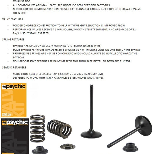 PSYCHIC EXHAUST VALVE SPRING & RETAINER KIT HONDA CRF250R 10-17