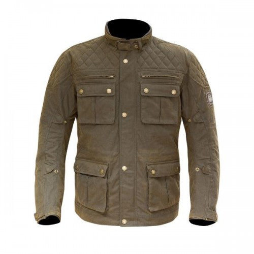 MERLIN JACKET YOXALL WAX COTTON BROWN L