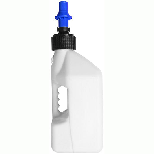 TUFF JUG 10L/2.7GAL WHITE WITH BLUE RIPPER CAP