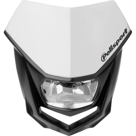 POLISPORT HEADLIGHT HALO BLACK/WHITE