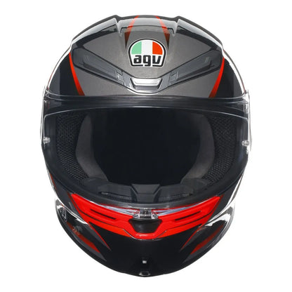 AGV K6 S SLASHCUT BLACK/RED - M