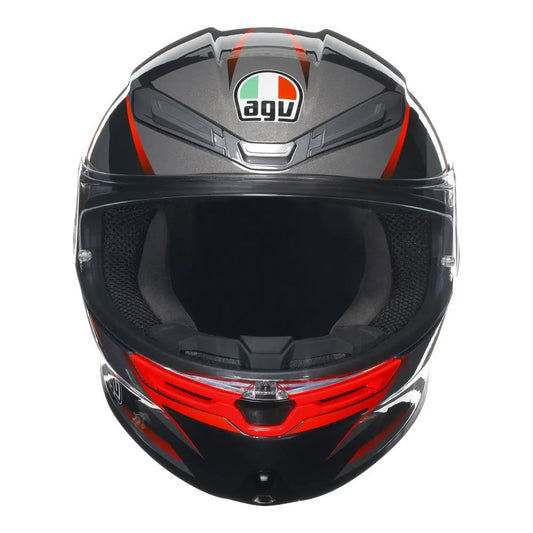 AGV K6 S SLASHCUT BLACK/RED - M