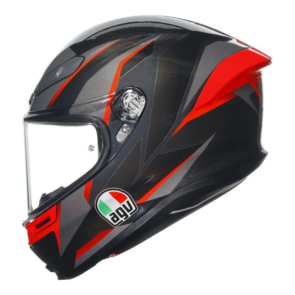 AGV K6 S SLASHCUT BLACK/RED - M