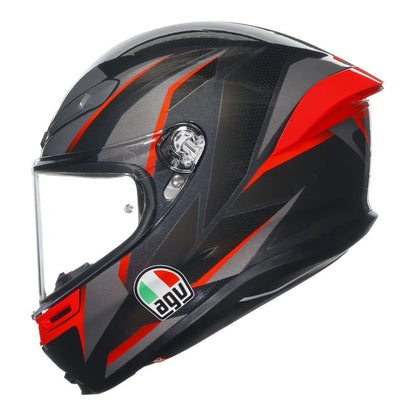 AGV K6 S SLASHCUT BLACK/RED - M