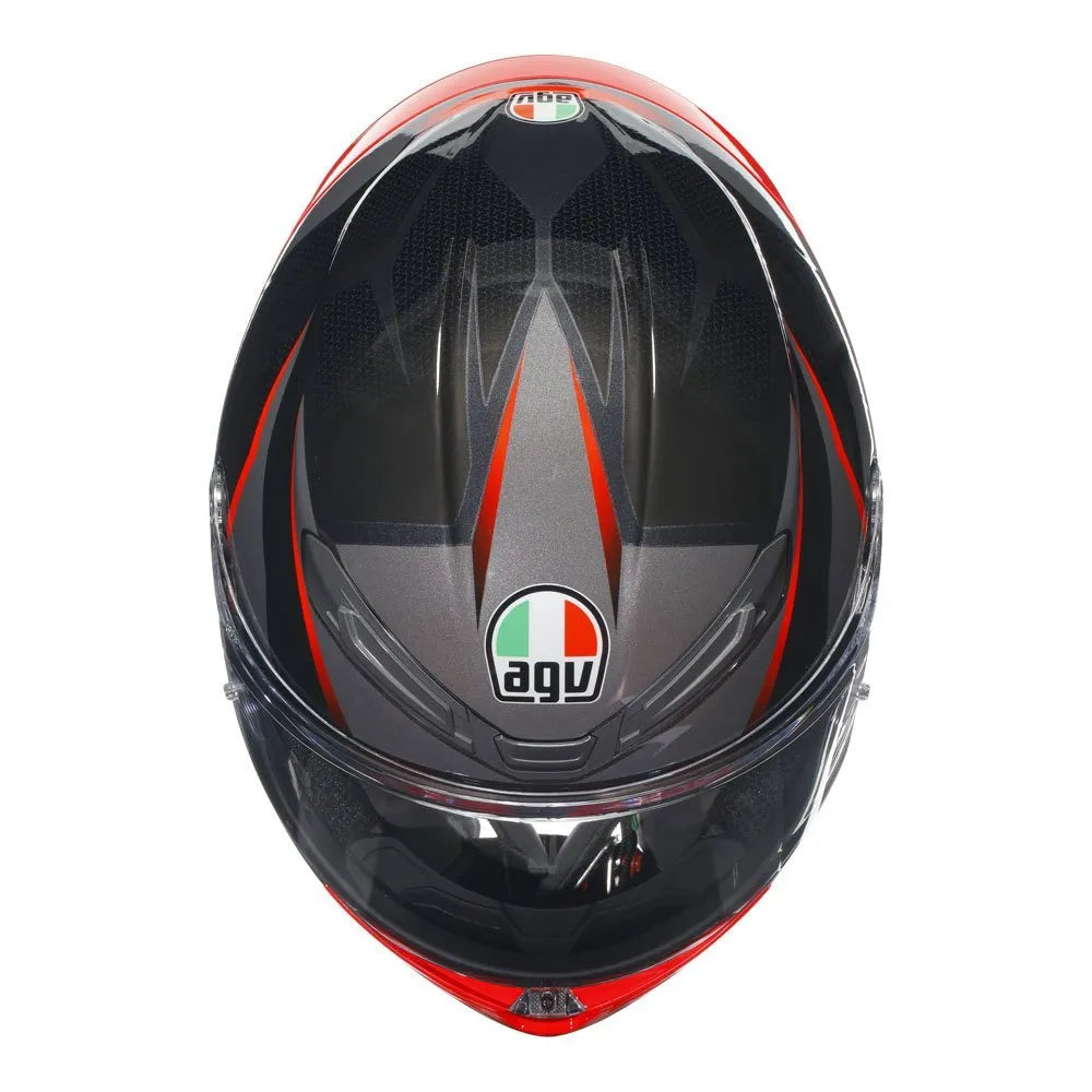 AGV K6 S SLASHCUT BLACK/RED - M