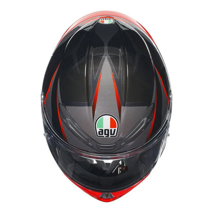 AGV K6 S SLASHCUT BLACK/RED - M