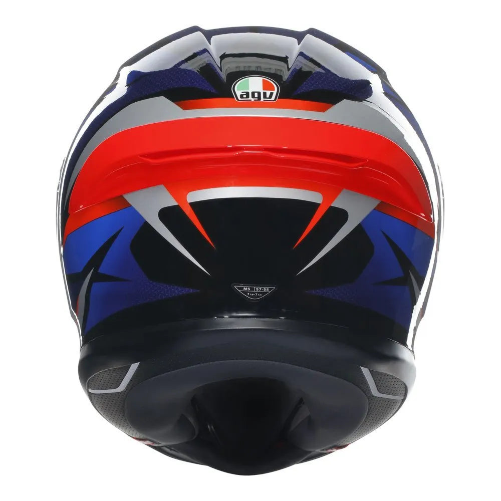 AGV K6 S SLASHCUT BLUE/RED - XL