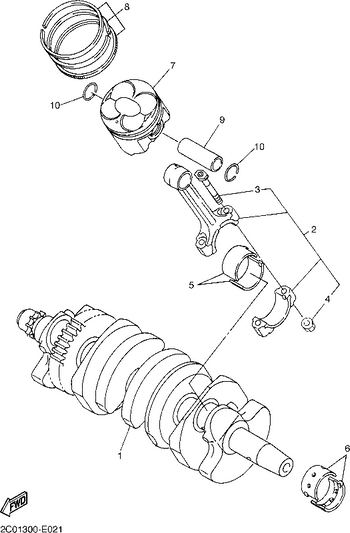 YAMAHA CRANK BEARING BLUE YZF600 – 13S-11416-00