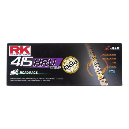 RK 415HRU X 136L U RING RACE CHAIN GOLD