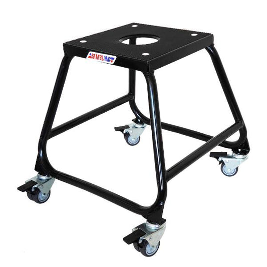STATES STATIC STAND WITH LOCKING WHEELS BLACK