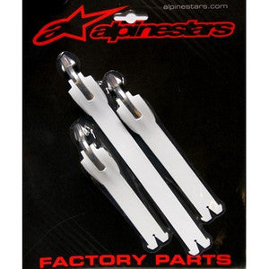 ALPINESTARS STRAP SET TECH10 WHITE 14 WITH ALUMINIUM BRIDGE X3 CA