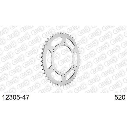 AFAM REAR SPROCKET S47 520 YAMAHA MT-03