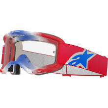 ALPINESTARS VISION 5 CORP GOGGLE RED/WHITE/BLUE-CLEAR LENS