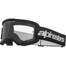 ALPINESTARS VISION 3 WORDMARK GOGGLE BLACK-CLEAR LENS