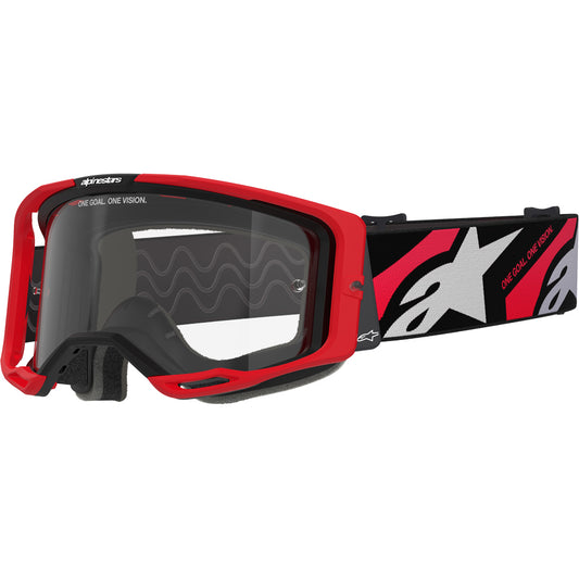 ALPINESTARS VISION 8 LUAR GOGGLE RED/BLACK-CLEAR LENS