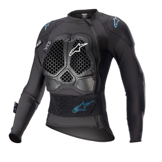 ALPINESTARS WOMENS BIONIC ACTION V2 PROTECTION BLACK/CYAN