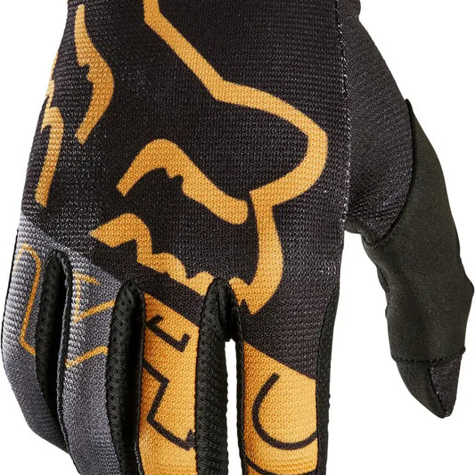FOX YOUTH 180 SKEW GLOVE BLACK GOLD L