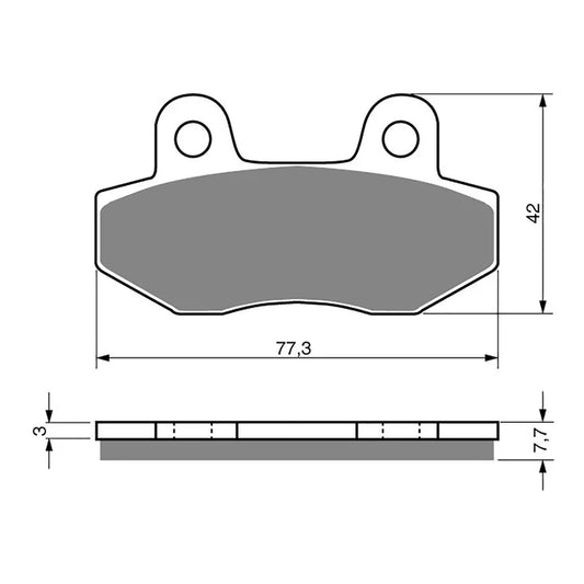 GOLDFREN SINTERED SPORTS BRAKE PADS GF011 S3 PH27