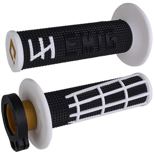 ODI V2 EMIG 2.0 LOCK ON GRIP BLACK/WHITE 2T/4T