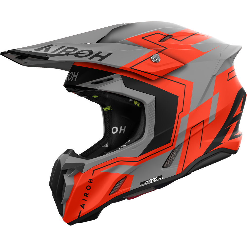 AIROH TWIST 3.0 DIZZY ORANGE FLURO MATT L