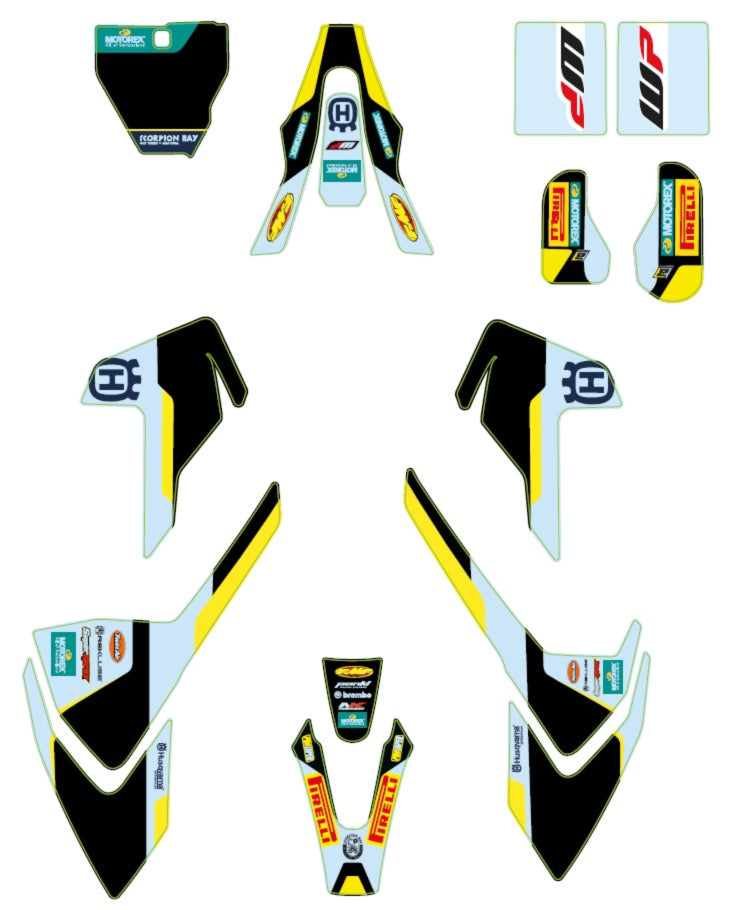 HUSQVARNA FACTORY GRAPHICS KIT TC85 2018-22 – 23608990100