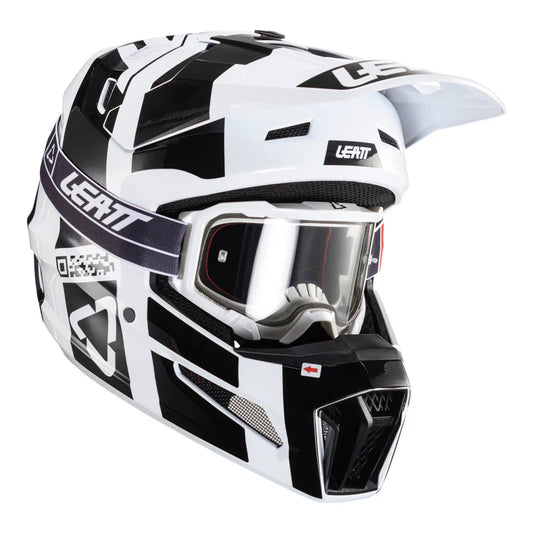 LEATT V24 3.5 HELMET KIT BLACK/WHITE XL 61-62CM