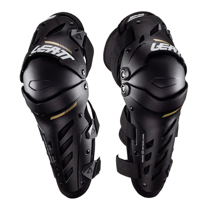 LEATT KNEE SHIN GUARD DUAL AXIS BLACK L-XL
