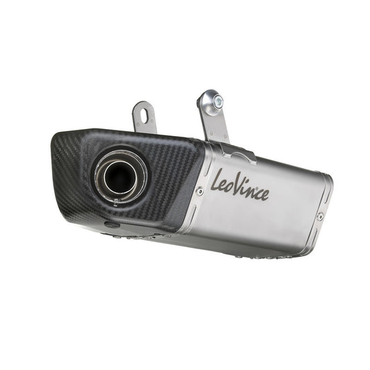 LEOVINCE UNDERBODY STAINLESS FULL EXHAUST SYSTEM W/ CARBON ENDCAP YAMAHA MT-07/FZ-07/XSR700 17-20