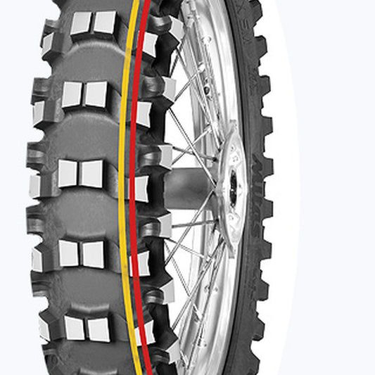 MITAS TERRA FORCE MX SOFT MED 110/100X18 64M MOTOCROSS RED YEL