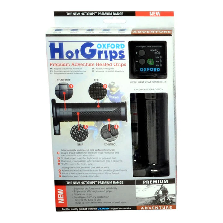 OXFORD HOT GRIPS PREMIUM ADVENTURE WITH V8 SWITCH