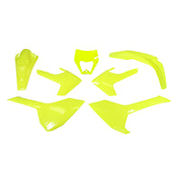 Rtech Husqvarna TE/FE Plastics Kit Neon Yellow 17-19