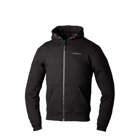 RST URBAN ZIP THROUGH CE KEVLAR HOODIE BLACK
