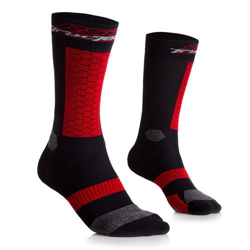 RST TRACTECH RIDING SOCKS BLACK/RED L 11/13