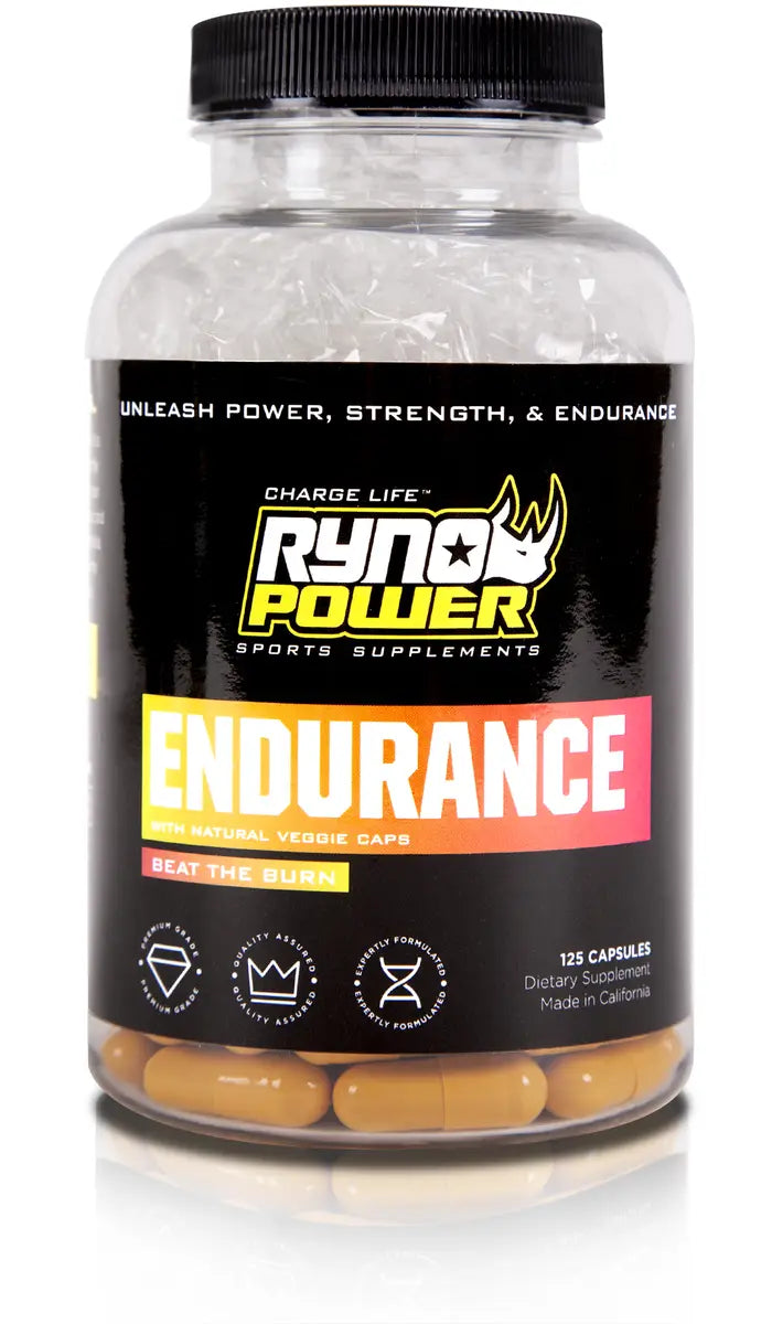 RYNO POWER ENDURANCE CAPSULES 125 CAPSULES 25 SERVES