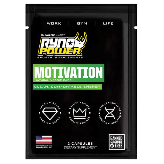 RYNO POWER MOTIVATION CAPSULES 2 CAPSULES SINGLE SERVE