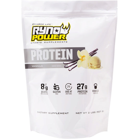 RYNO POWER PROTEIN POWDER VANILLA 1LB 454G 10 SERVE