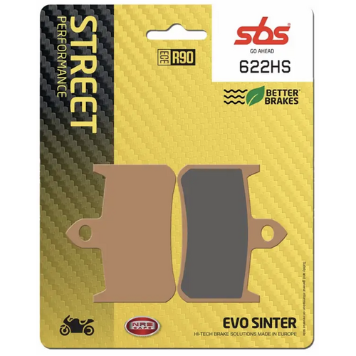 BENDIX SBS SINTERED BRAKE PADS FRONT ROAD SBS 622HS