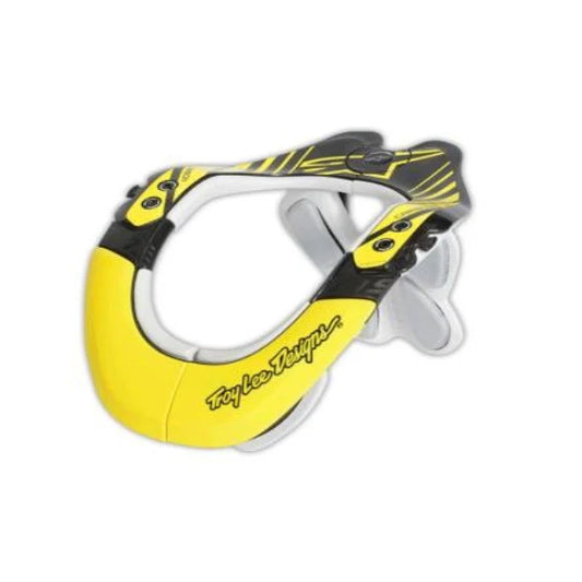 TLD ALPINESTARS BNS NECK SUPPORT BRACE CARBON TECH BACK/YELLOW L