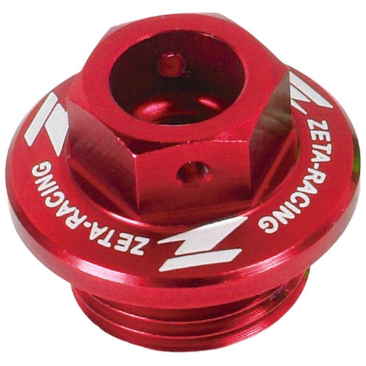 ZETA OIL FILLER PLUG HONDA/YAMAHA RED