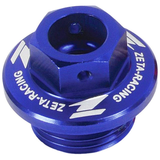 ZETA OIL FILLER PLUG HONDA/YAMAHA BLUE