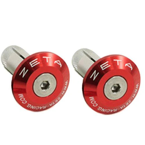 ZETA BAR END PLUGS ALLOY 29MM RED
