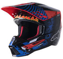 ALPINESTARS SM5 SOLAR FLARE GLOSS BLACK/BLUE/FLURO RED 60 L