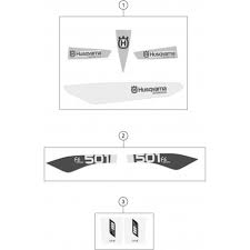 HUSQVARNA STICKER SET 4CS FORK 184X238 – 52000137