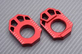 ZETA AXLE BLOCKS KX/KXF/KLX/RMZ RED