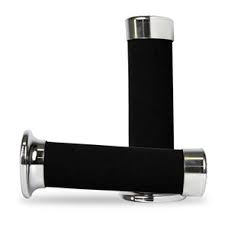 PROGRIP SINGLE DENSITY 860 CRUISER GRIPS BLACK/CHROME