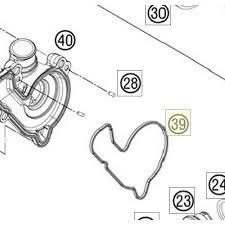 HUSQVARNA WATER PUMP COVER GASKET – 77235053000