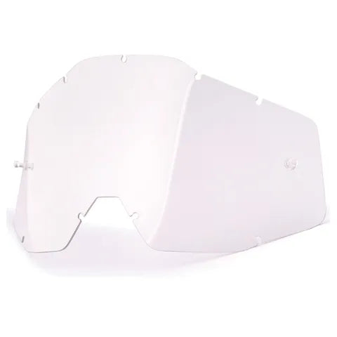 100% RACECRAFT 2/ ACCURI 2/ STRATA 2 CLEAR ANTI FOG LENS